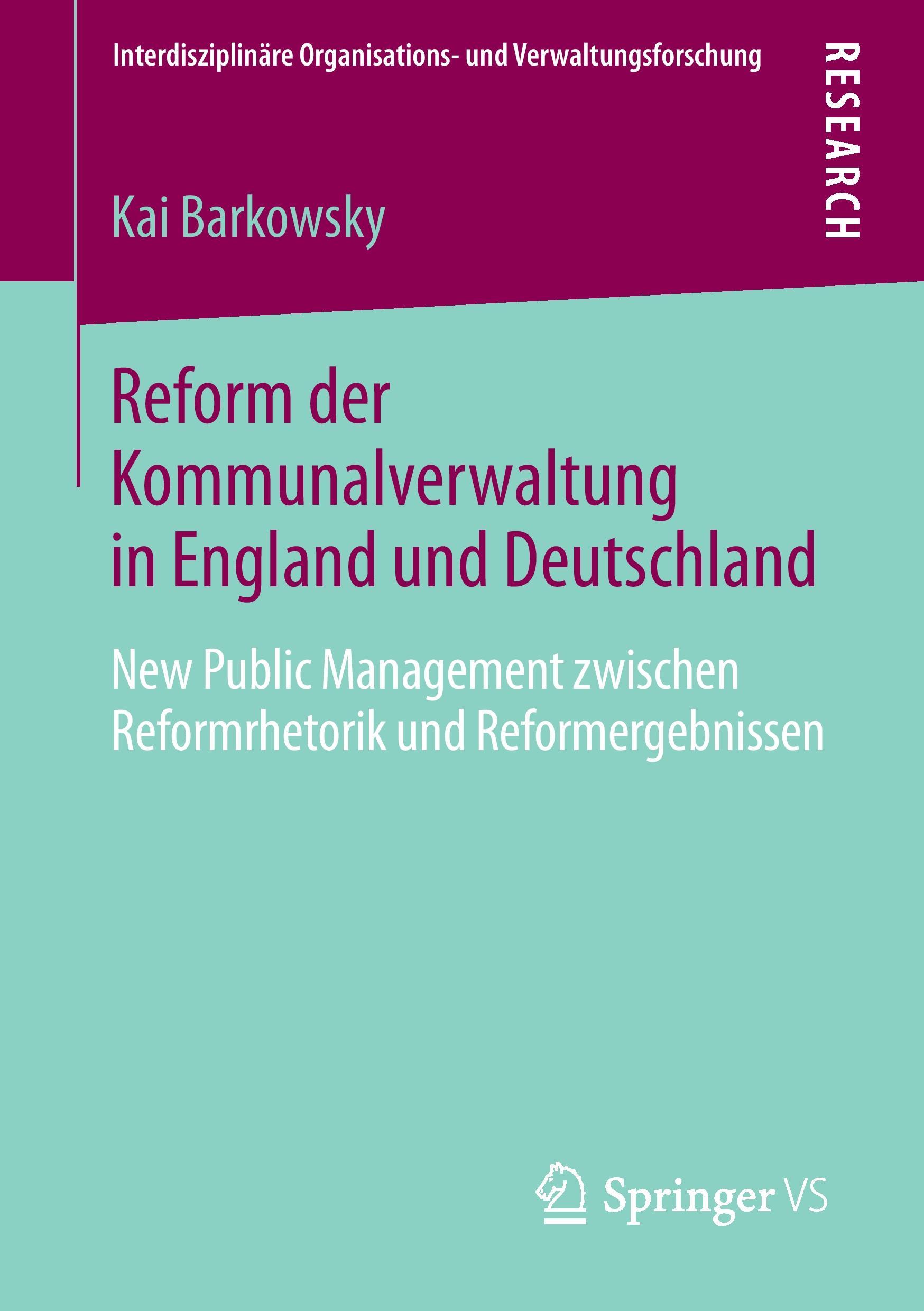 Reform der Kommunalverwaltung in England und Deutschland