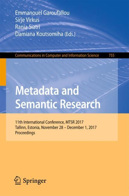 Metadata and Semantic Research