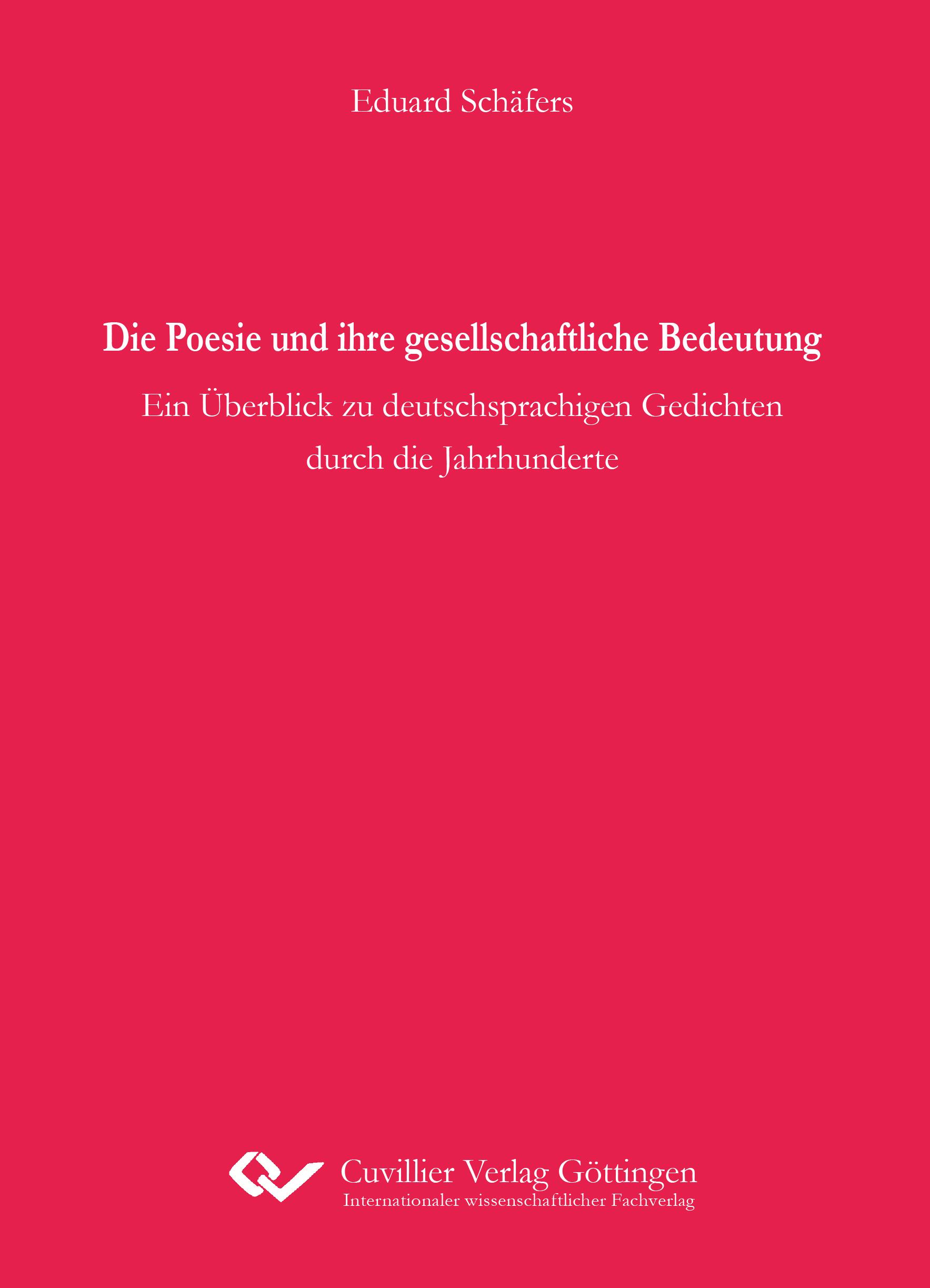 Die Poesie und ihre gesellschaftliche Bedeutung