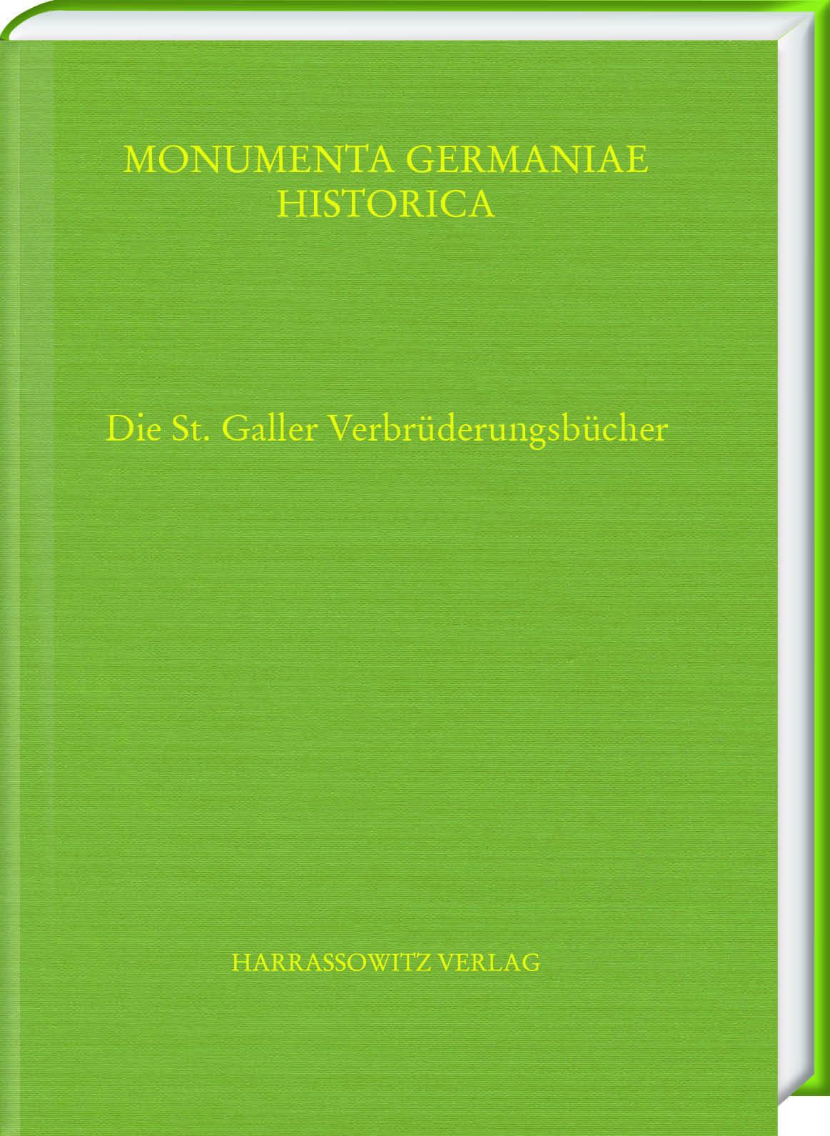 Die St. Galler Verbrüderungsbücher