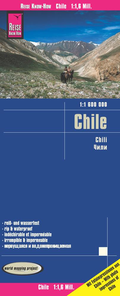 Reise Know-How Landkarte Chile 1 : 1.600.000