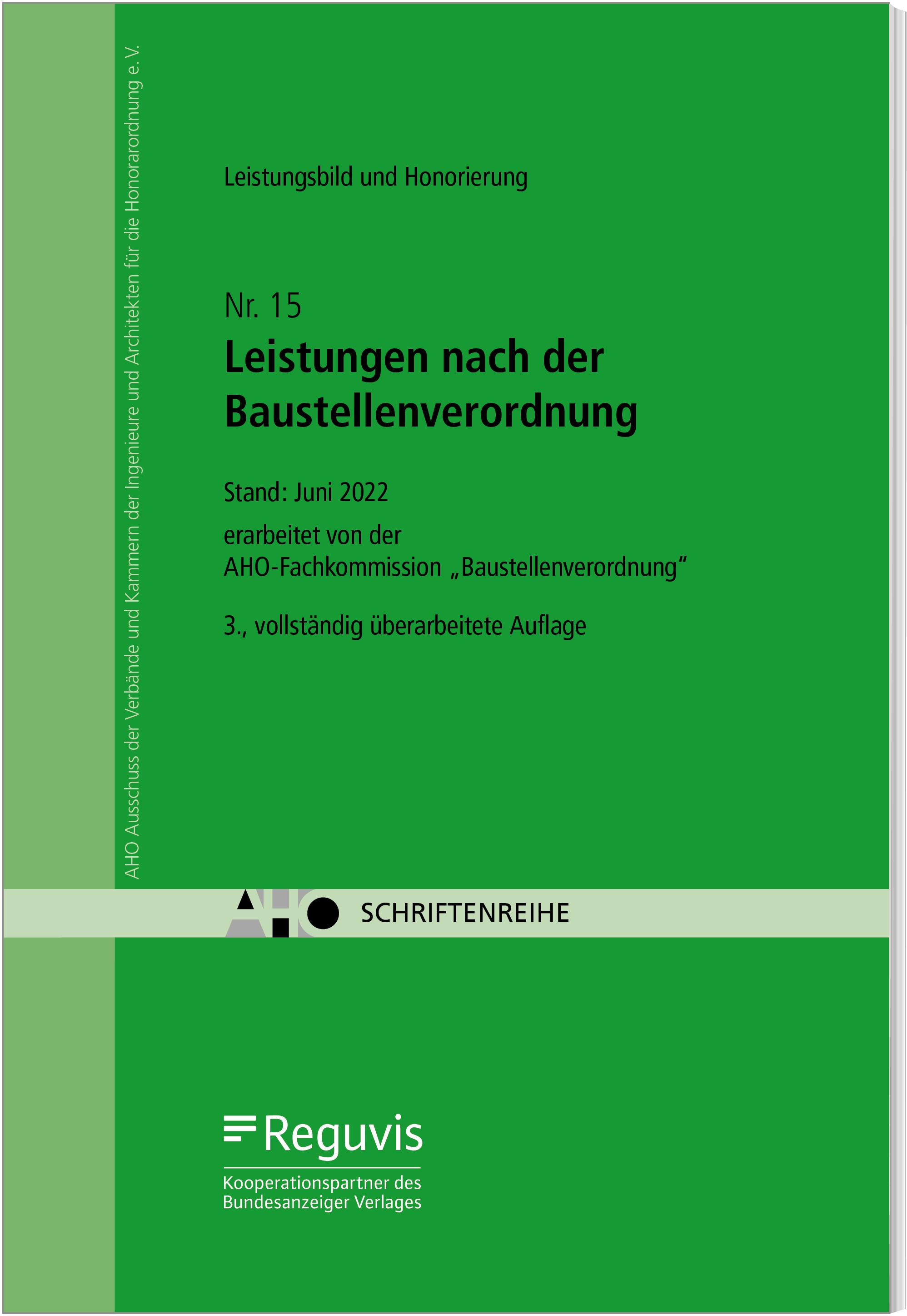 Leistungsbild und Honorierung -  Leistungen nach der Baustellenverordnung