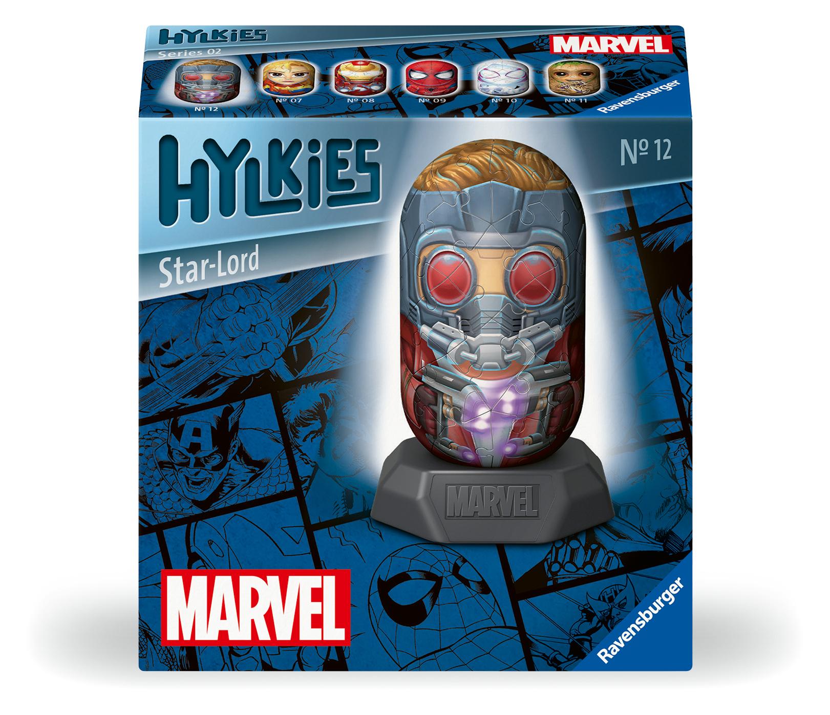 Ravensburger Hylkies: Die neue Sammelfigurenreihe zum selbst zusammenbauen. Figur #12 - Star-Lord. Für alle Guardians of the Galaxy Fans - Aufbauen, Verlieben, Sammeln