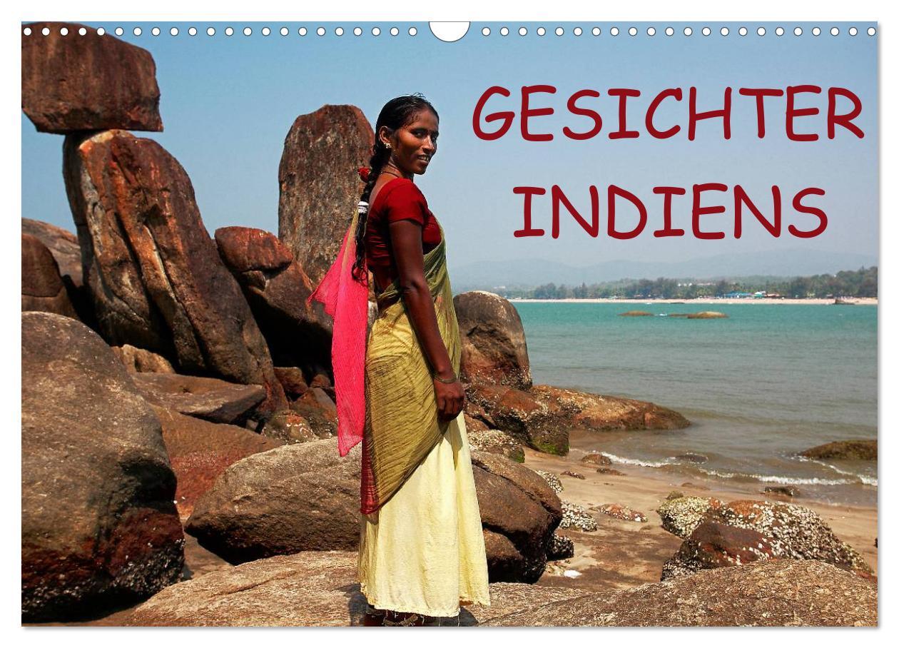 Gesichter Indiens (Wandkalender 2025 DIN A3 quer), CALVENDO Monatskalender