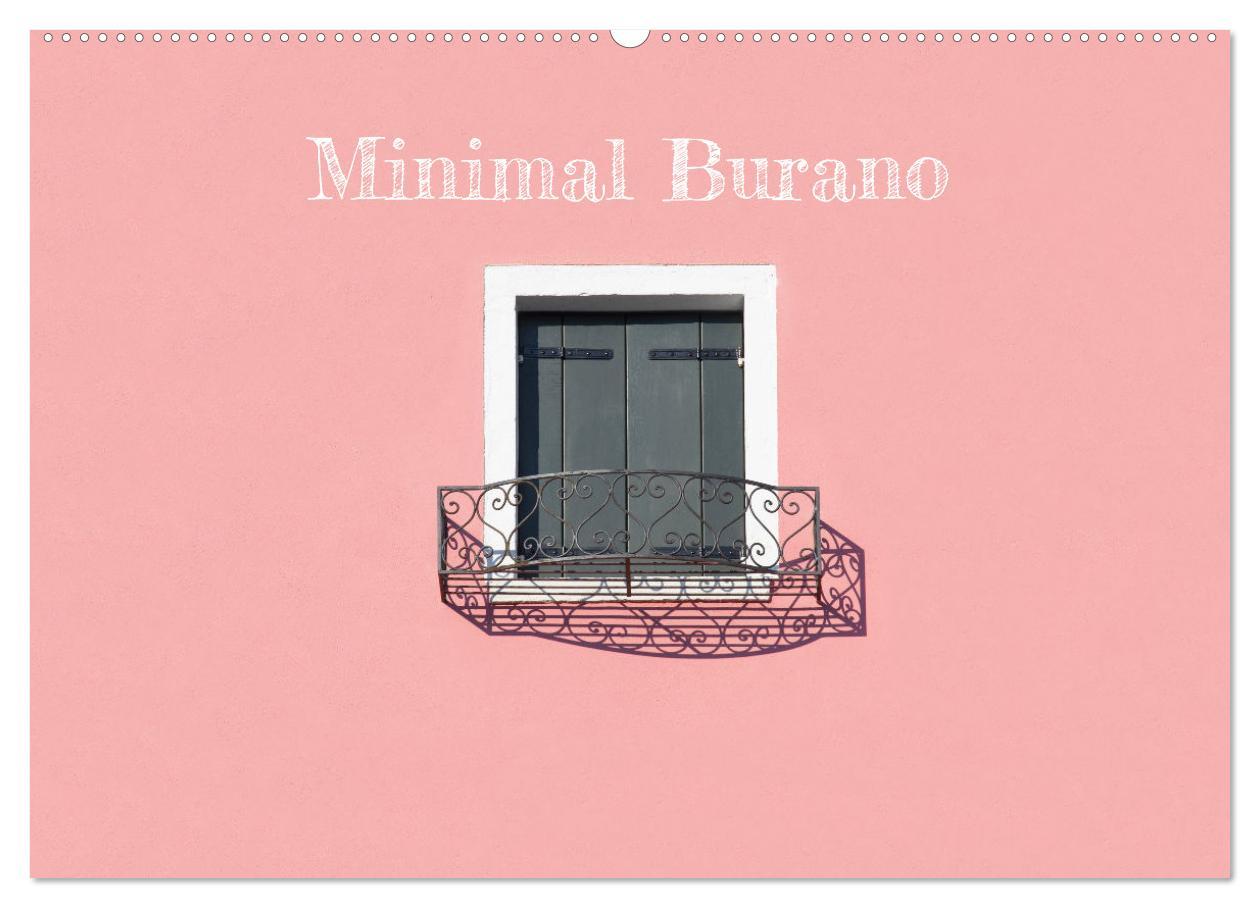 Minimal Burano (Wandkalender 2025 DIN A2 quer), CALVENDO Monatskalender