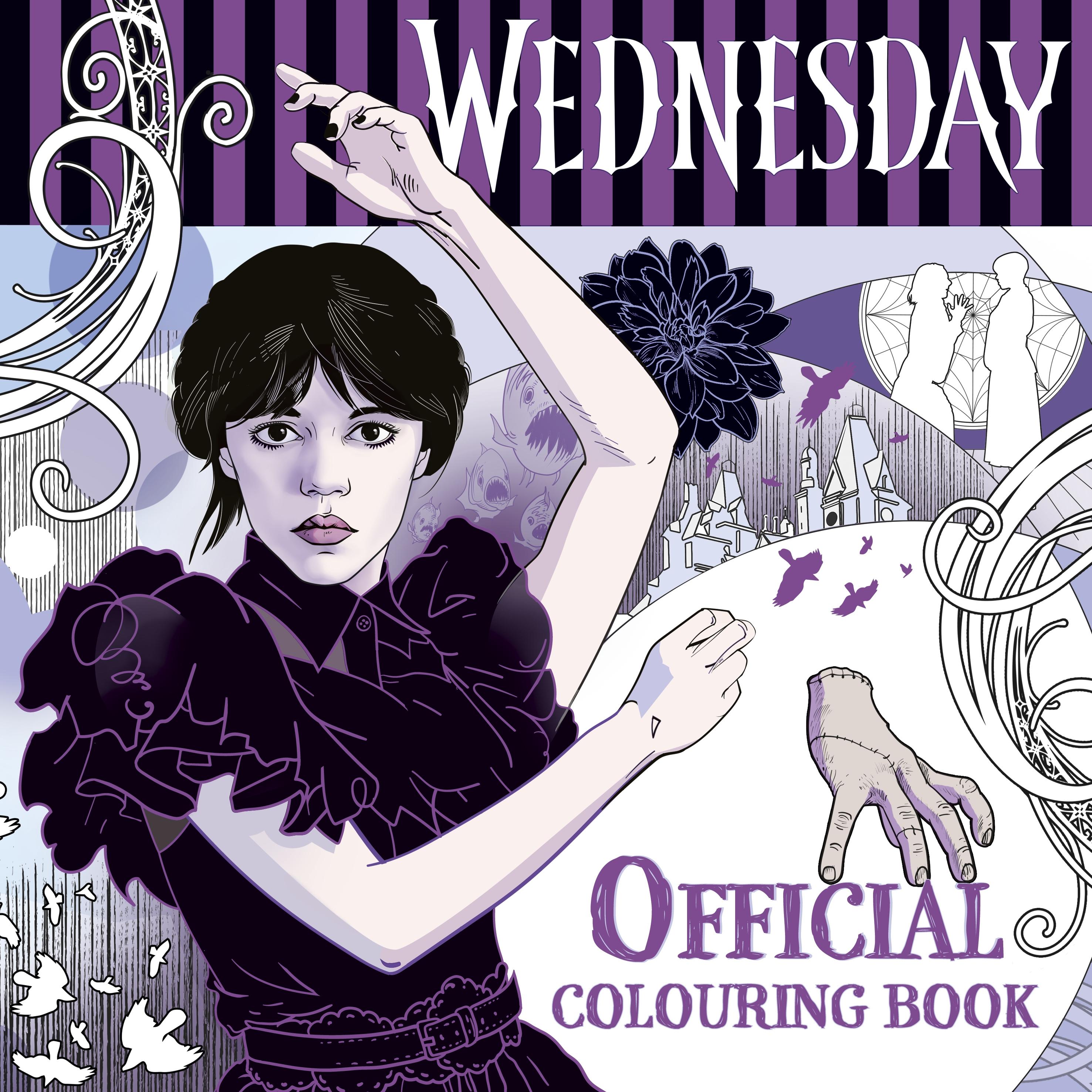 Wednesday: Official Colouring Book