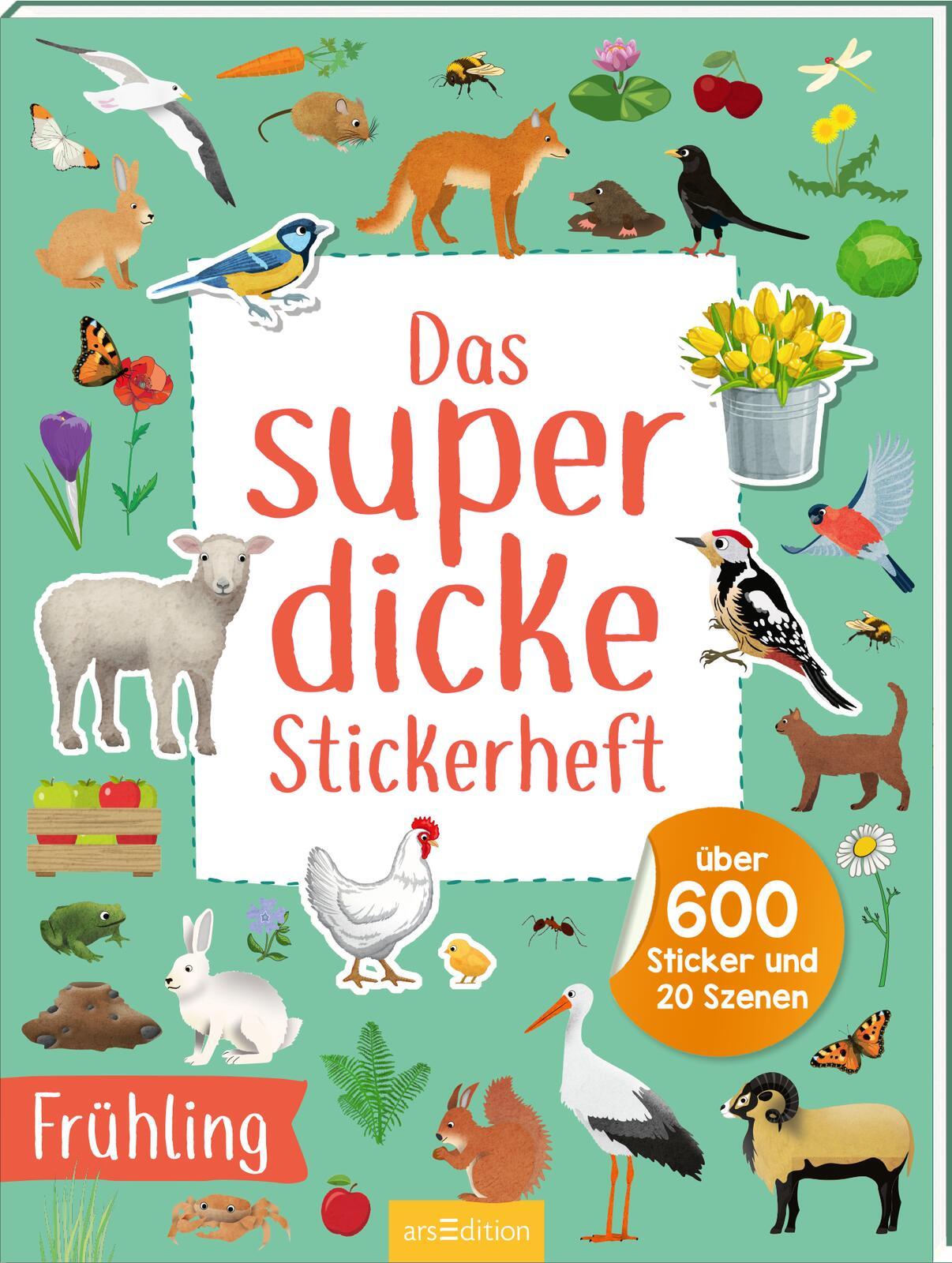 Das superdicke Stickerheft - Frühling