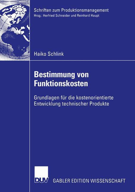 Bestimmung von Funktionskosten