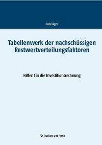 Tabellenwerk der nachschüssigen Restwertverteilungsfaktoren