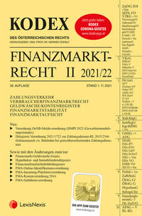 KODEX Finanzmarktrecht Band II 2021/22 - inkl. App