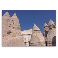 Premium Textil-Leinwand 120 x 80 cm Quer-Format Kasha-Katuwe Tent Rocks National Monument, New Mexico | Wandbild, HD-Bild auf Keilrahmen, Fertigbild auf hochwertigem Vlies, Leinwanddruck von Markus Pitzer