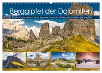 Berggipfel der Dolomiten (Wandkalender 2025 DIN A2 quer), CALVENDO Monatskalender