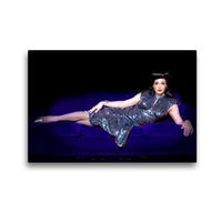 Premium Textil-Leinwand 45 x 30 cm Quer-Format Katya Smirnoffskyy als Joan Crawford | Wandbild, HD-Bild auf Keilrahmen, Fertigbild auf hochwertigem Vlies, Leinwanddruck von Peter Werner / wernerimages