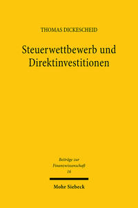 Steuerwettbewerb und Direktinvestitionen