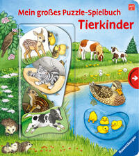 Mein großes Puzzle-Spielbuch: Tierkinder