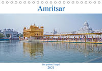 Amritsar - Der goldene Tempel (Tischkalender 2021 DIN A5 quer)