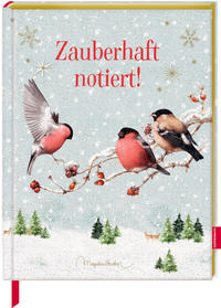 Notizbuch mit glitzerndem Stoffeinband - Zauberhaft notiert! (M. Bastin)