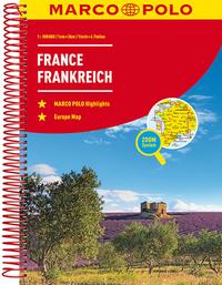 MARCO POLO Reiseatlas Frankreich 1:300.000