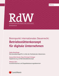 RdW Spezial: Brennpunkt internationales Steuerrecht