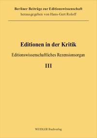 Editionen in der Kritik 3