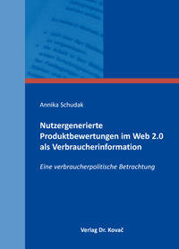 Nutzergenerierte Produktbewertungen im Web 2.0 als Verbraucherinformation