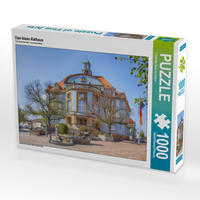 CALVENDO Puzzle Das blaue Rathaus 1000 Teile Lege-Größe 64 x 48 cm Foto-Puzzle Bild von Liselotte Brunner-Klaus