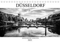 DÜSSELDORF MONOCHROME ANSICHTEN (Tischkalender 2022 DIN A5 quer)