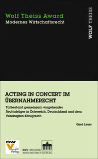 Acting in Concert im Übernahmerecht