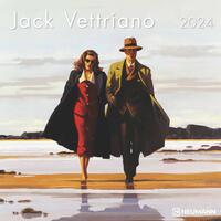 N NEUMANN VERLAGE Jack Vettriano Broschürenkalender 2024, im Format 30 x 30 cm, Monatskalender mit atemberaubenden Kunstwerken, Wandkalender für Kunstliebhaber