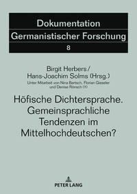 Höfische Dichtersprache. Gemeinsprachliche Tendenzen im Mittelhochdeutschen?