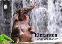 Elefanten. Spaß am Wasser (Wandkalender 2022 DIN A3 quer)