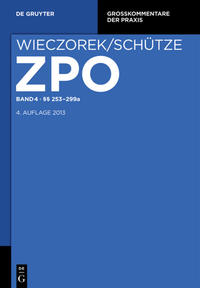 Zivilprozessordnung und Nebengesetze / §§ 253-299a