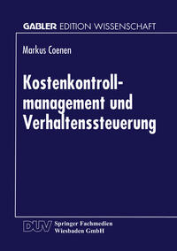 Kostenkontrollmanagement und Verhaltenssteuerung