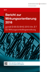 Bericht zur Wirkungsorientierung 2016