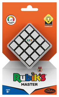 Thinkfun - 76400 - Rubik's Master, Zauberwürfel im 4x4 Format, größere Herausforderung als der original Rubik's Cube 3x3, Denkspiel für Erwachsene und Kinder ab 8 Jahren