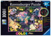 Ravensburger Kinderpuzzle - Leuchtende Waldfeen - 100 Teile XXL Leuchtpuzzle für Kinder ab 6 Jahren - Leuchtet im Dunkeln