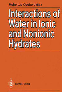 Interactions of Water in Ionic and Nonionic Hydrates