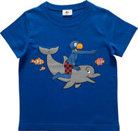 Globi T-Shirt Delfin, blau 98/104