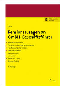 Pensionszusagen an GmbH-Geschäftsführer