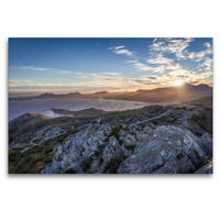 Premium Textil-Leinwand 120 x 80 cm Quer-Format Sonnenuntergang am Cap Formentor auf Mallorca | Wandbild, HD-Bild auf Keilrahmen, Fertigbild auf hochwertigem Vlies, Leinwanddruck von Christian Müringer