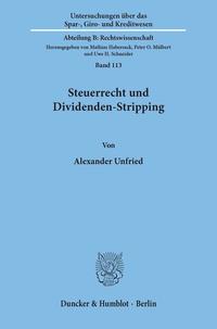 Steuerrecht und Dividenden-Stripping.