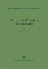 Die Einzelhandelstätigkeit des Handwerks