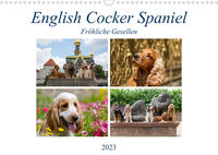 English Cocker Spaniel - Fröhliche Gesellen (Wandkalender 2023 DIN A3 quer)