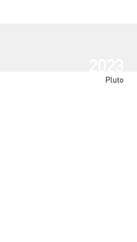 Taschenkalender Pluto geheftet Einlage 2023