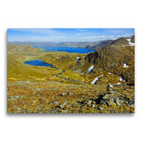 Premium Textil-Leinwand 75 x 50 cm Quer-Format Panoramablick am Nordpolarmeer | Wandbild, HD-Bild auf Keilrahmen, Fertigbild auf hochwertigem Vlies, Leinwanddruck von Gisela Scheffbuch