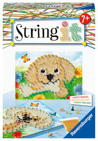 Ravensburger 18121 String it Mini Dogs – Kreative Fadenbilder mit süßen Welpen, für Kinder ab 7 Jahren