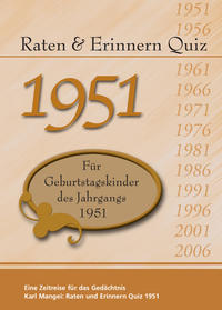 Raten und Erinnern Quiz 1951