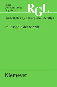 Philosophie der Schrift