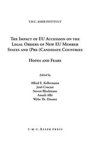 The Impact of EU Accession on the Legal Orders of New EU Member States and (Pre-) Candidate Countries