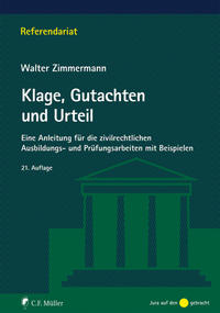 Klage, Gutachten und Urteil